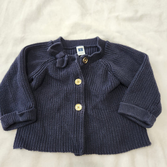#142 Janie and Jack 18-24 Mths Navy Cardigan Sweater