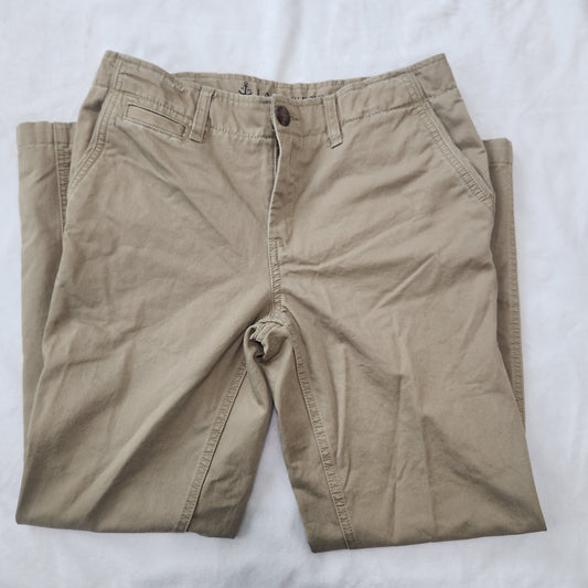 REDUCED #142 Lands End Uniform Boys 12 H Khaki Chino Pants