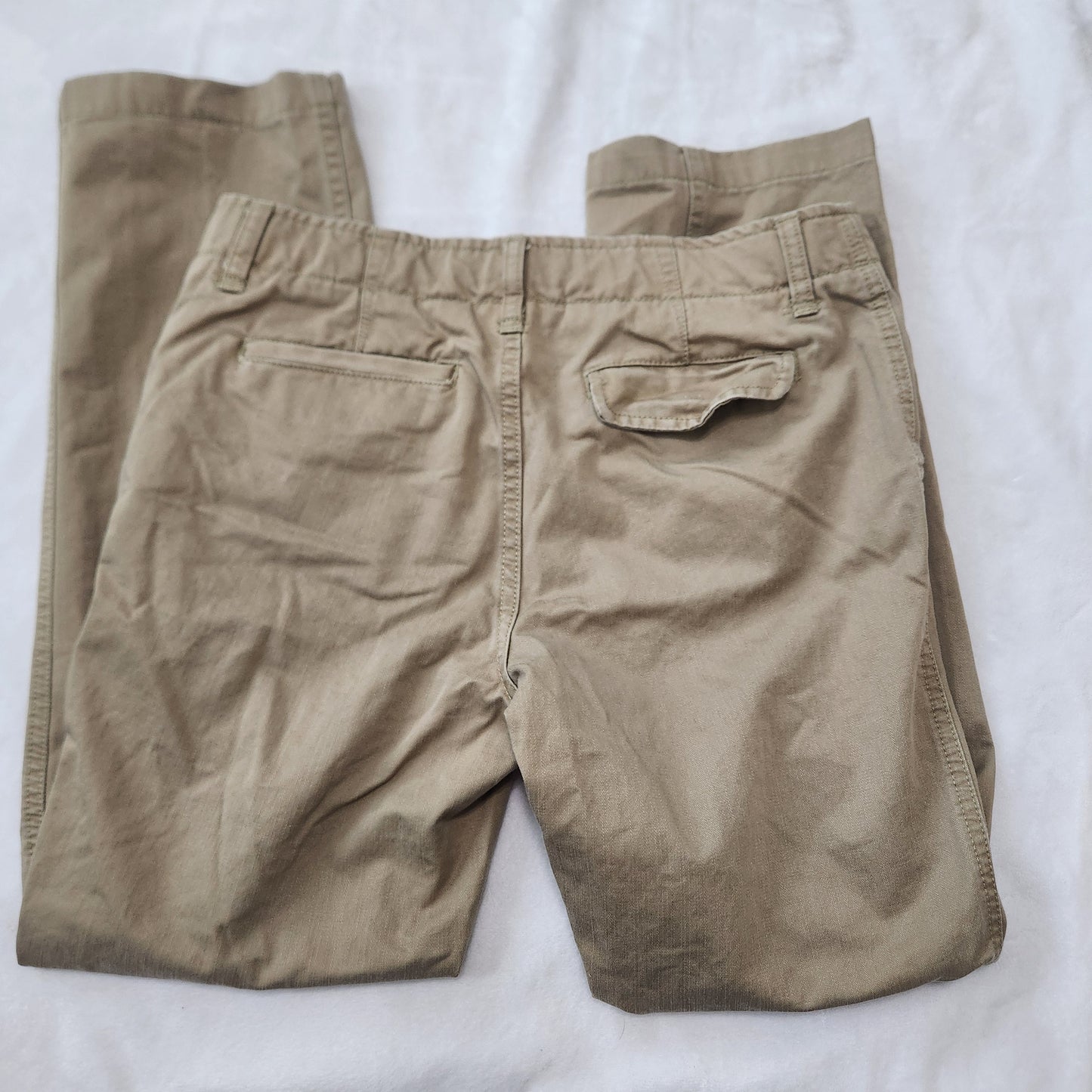 REDUCED #142 Lands End Uniform Boys 12 H Khaki Chino Pants