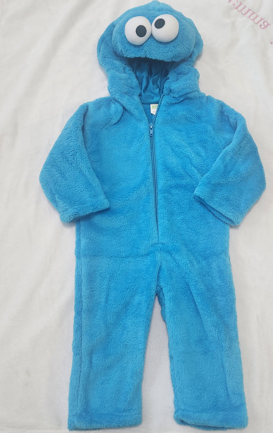 #142 NWT Sesame Street 12-18 Mth Cookie Monster Plush InfantCostume