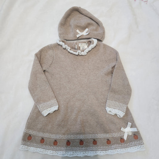 REDUCED #142 Max Studio Baby 18 Mth Pumpkin Sweater Dress