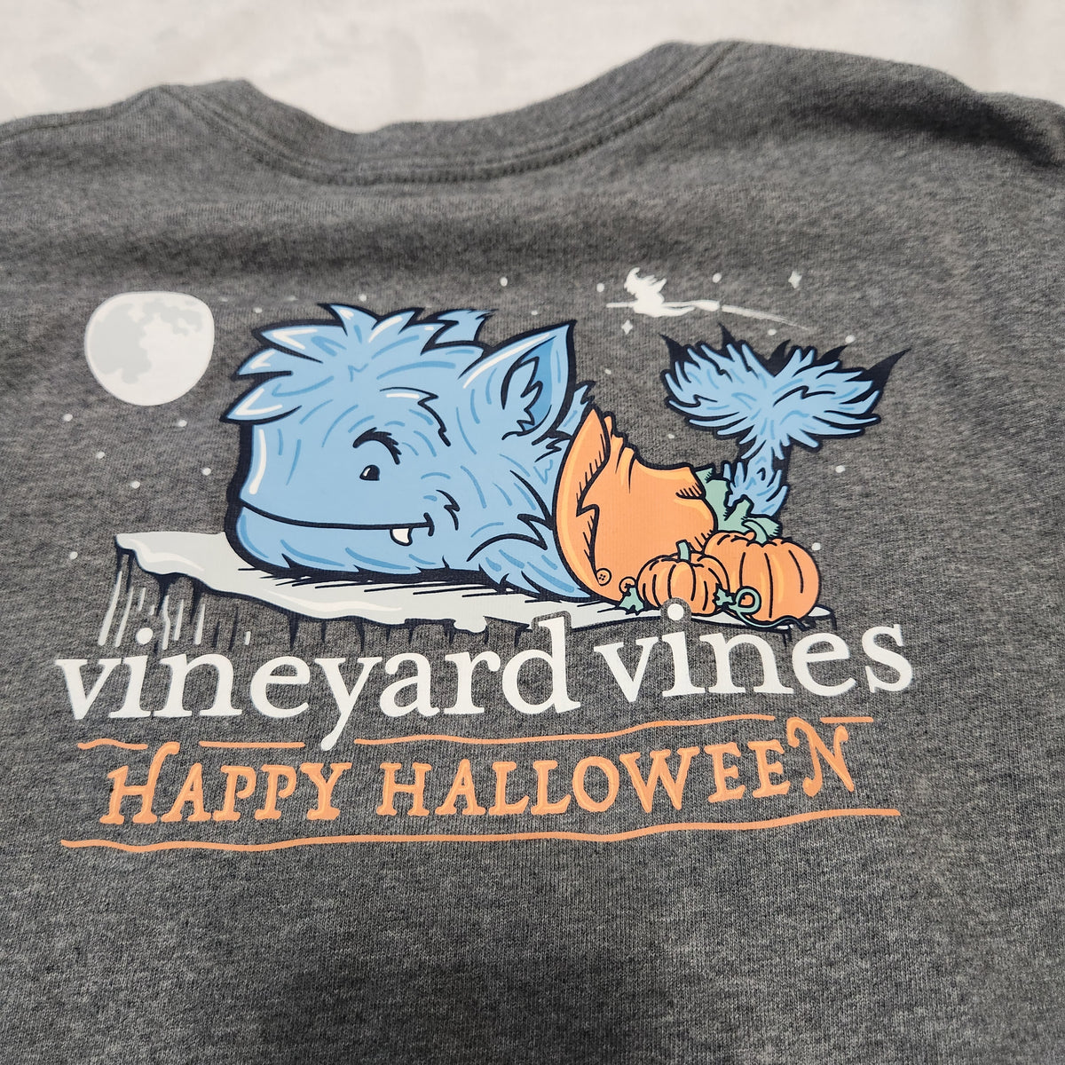 #167 Vineyard Vines Sz 7 Happy Halloween Long Sleeve Shirt