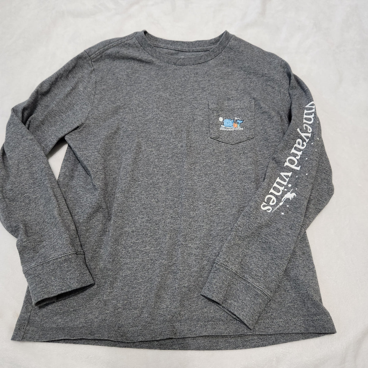 #167 Vineyard Vines Sz 7 Happy Halloween Long Sleeve Shirt