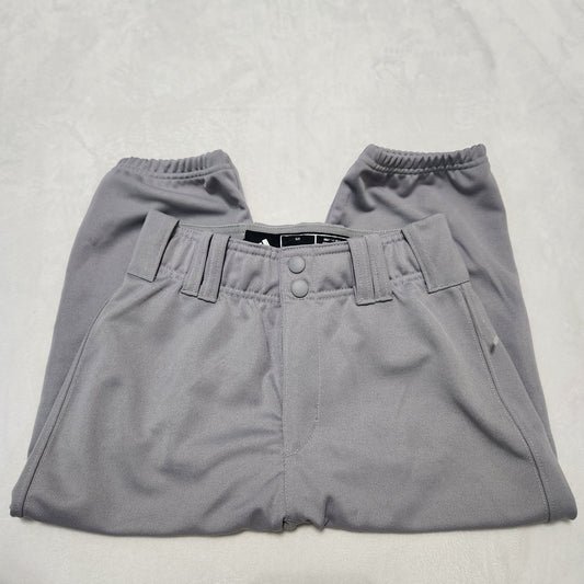 REDUCED!! #104 NWOT Adidas Sz 11-12 Gray Baseball Cropped Jersey Pants