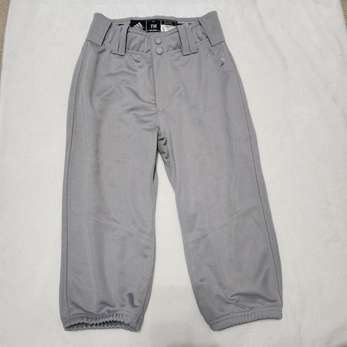 #142 NWOT Adidas Medium 11-12 Gray Baseball Cropped Jersey Pants