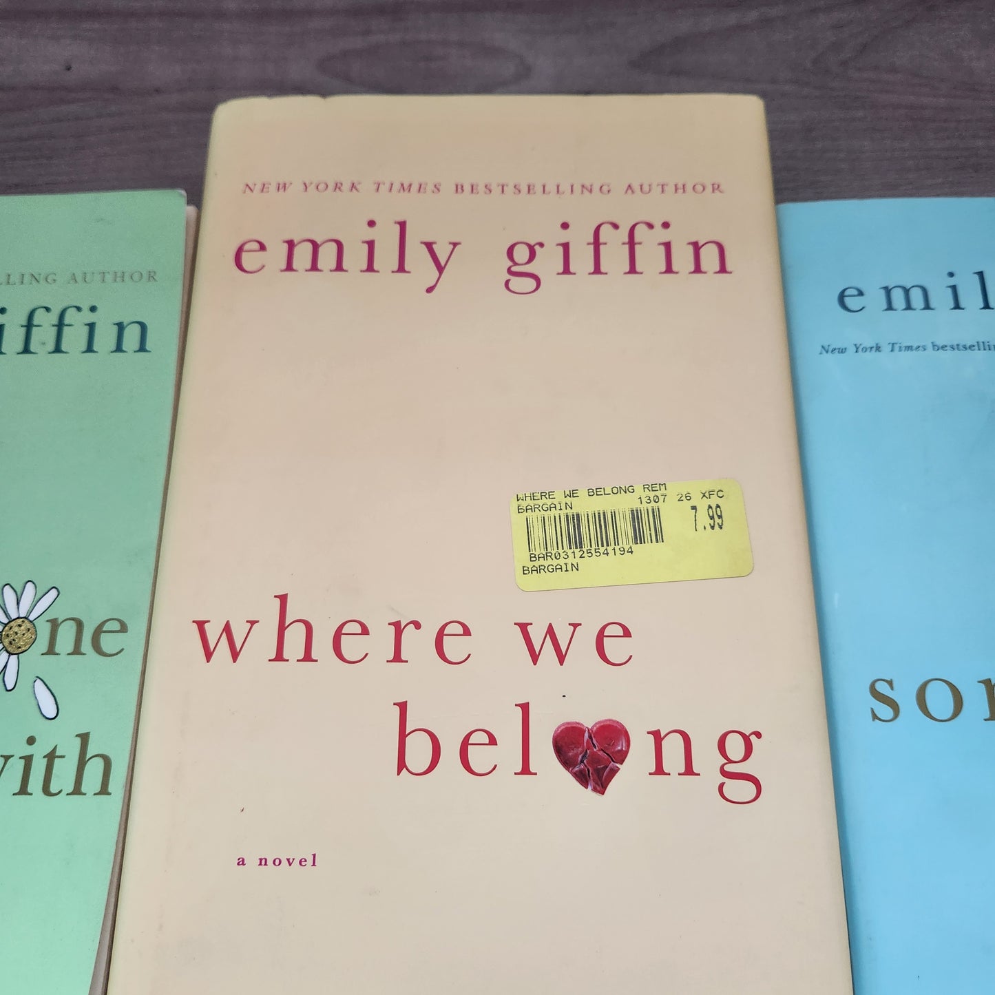#142 Emily Giffin Lot Of 3 Novels Books