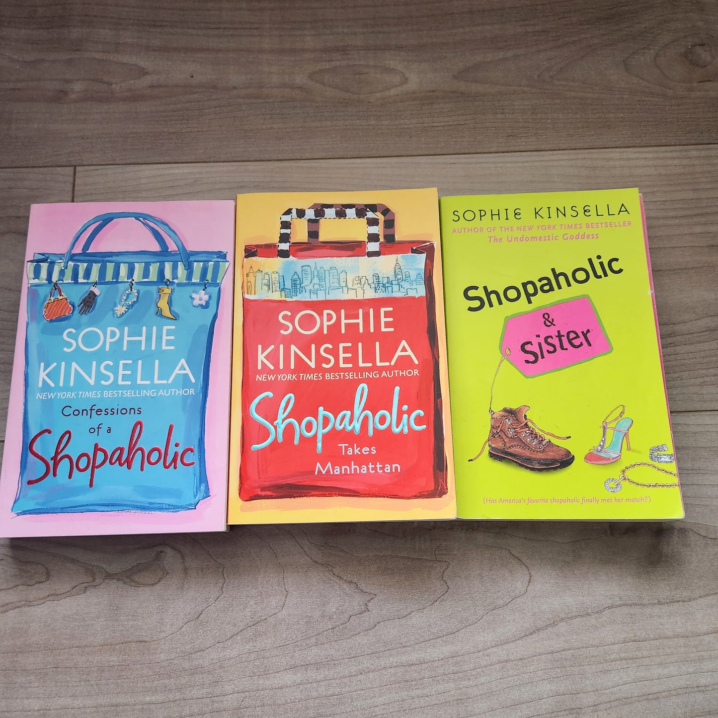 #142 Lot of 3 Sophie Kinsella Novels Books Paperbacks Confessions of a Shopaholic Series