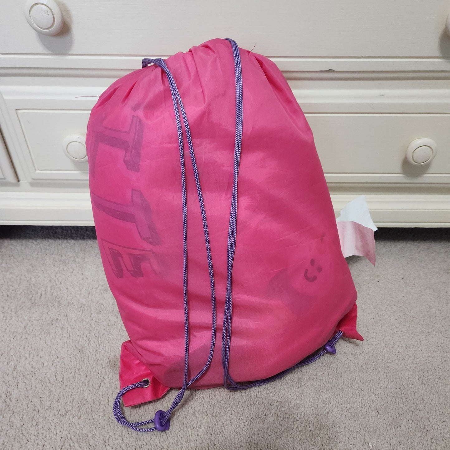 REDUCED!! #104 Entertainment One Peppa Pig Drawstring Sling Bag & Sleeping Bag Set