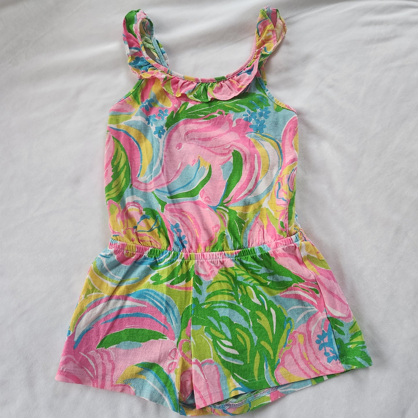 REDUCED!! #104 Lilly Pulitzer 4-5T Girls Romper In So A Peeling