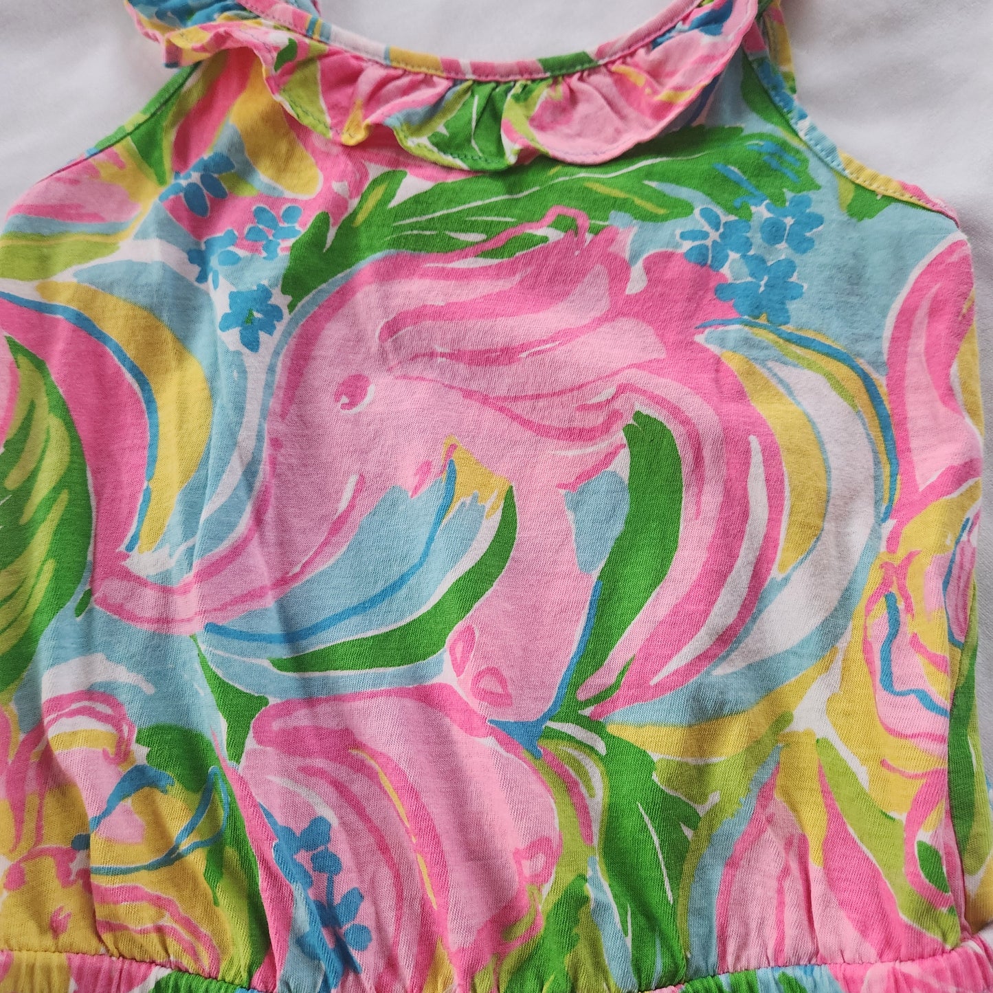 REDUCED!! #104 Lilly Pulitzer 4-5T Girls Romper In So A Peeling