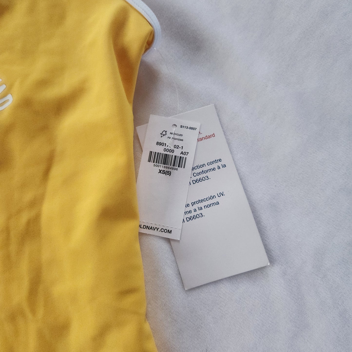 #104 NWT Old Navy 5T XS One Piece with Scoop Neckline