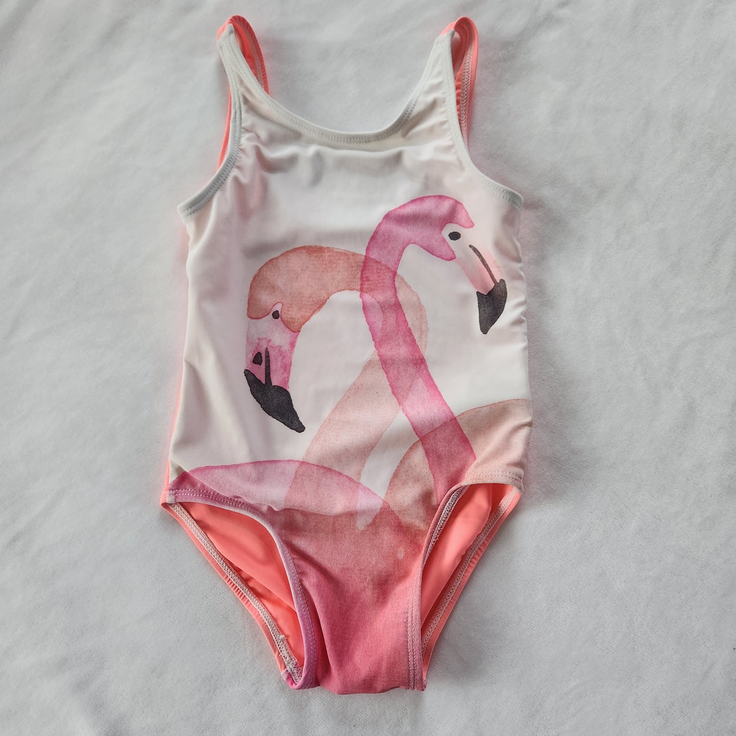 #104 Old Navy 2T Flamingo One Piece Swimsuit