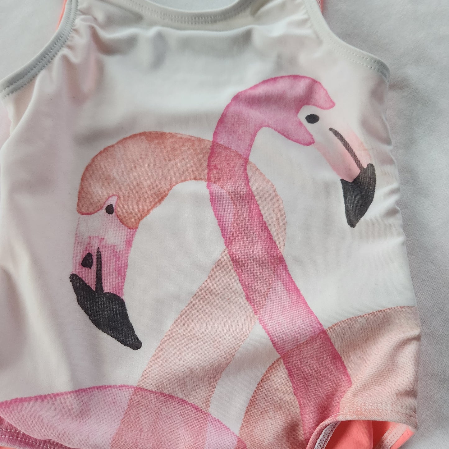 #104 Old Navy 2T Flamingo One Piece Swimsuit
