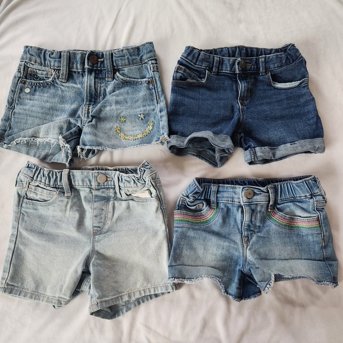 #104 Baby Gap and Old Navy 5T Denim Jean Shorts Bundle