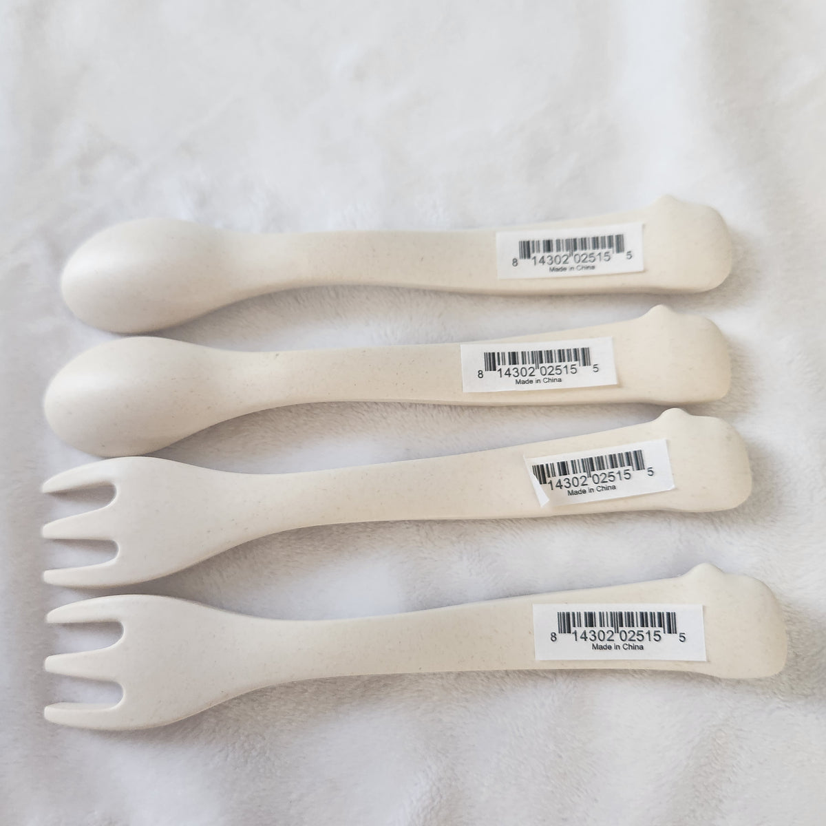 #167 Tiny Footprint Carlos the Crab Utensil Set, Reusable Biodegradable Bamboo