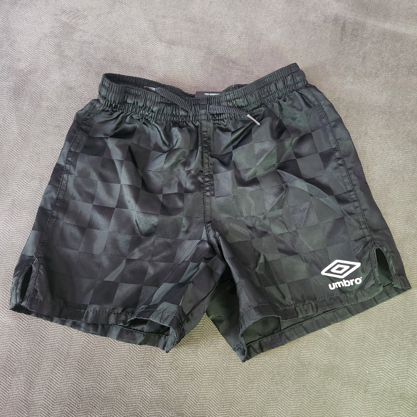 #104 Umbro Sz XXS Black Athletic Soccer Shorts