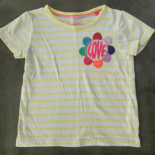 #104 Mini Boden Sz 4-5 Striped SS tee