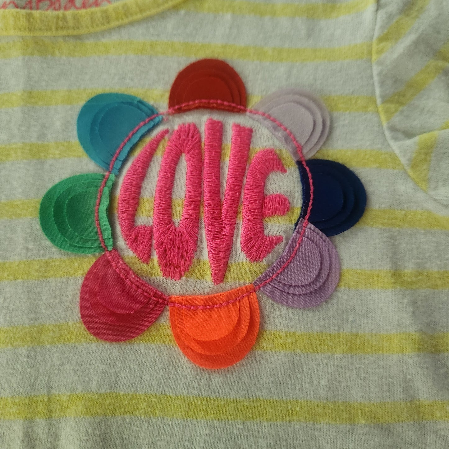 #104 Mini Boden Sz 4-5 Striped SS tee