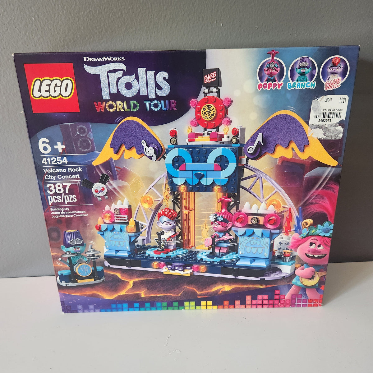 #167 NWT LEGO Trolls World Tour Volcano Rock City Concert Stage Playset 387 Pieces