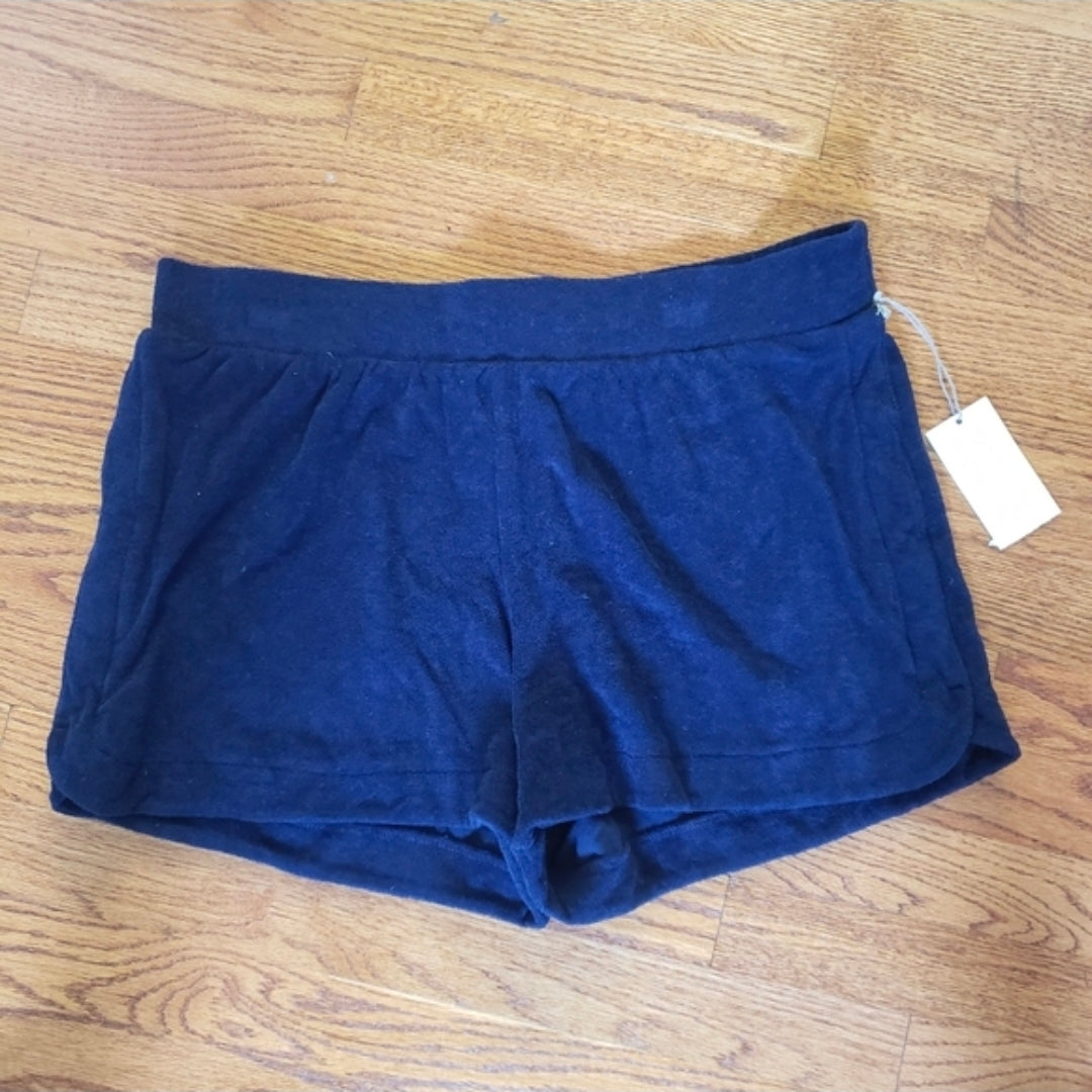 REDUCED!! #104 NWT A New Day Large Terry Cloth Navy Shorts