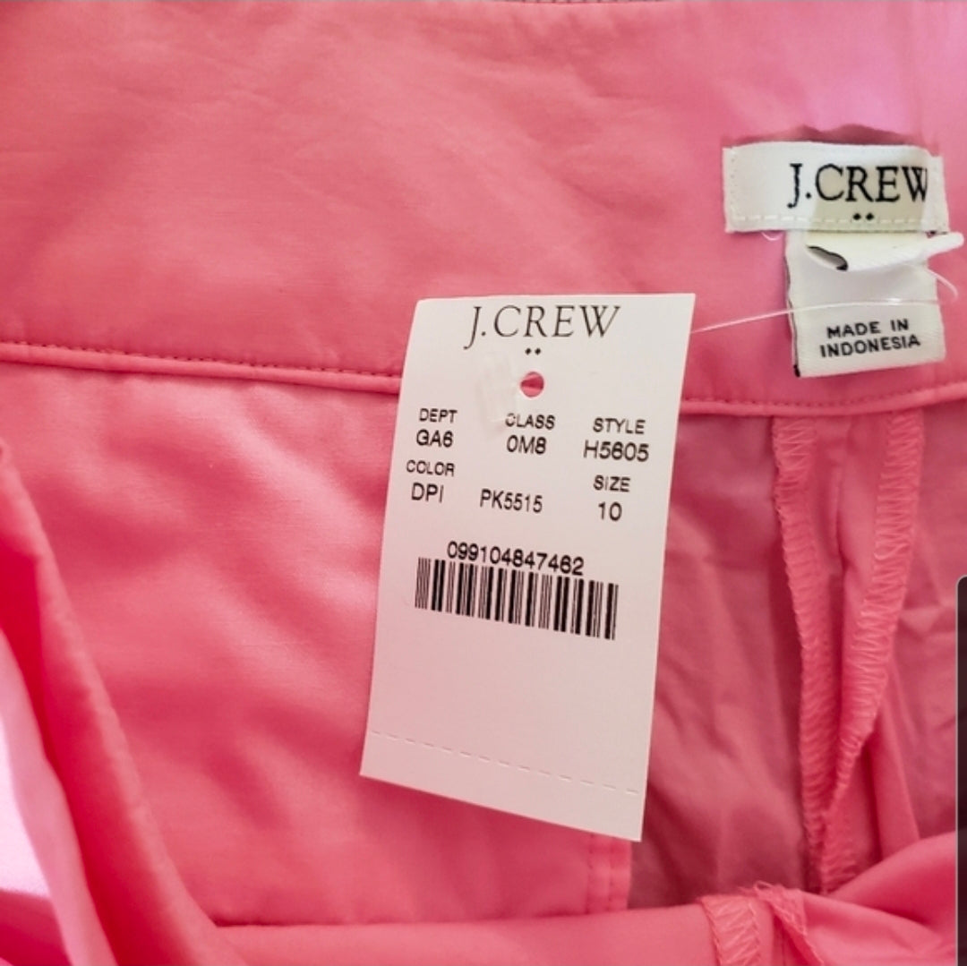 REDUCED!! #104 NWT J. Crew Sz 10 Decorative Pink 3 Inch Tie Shorts