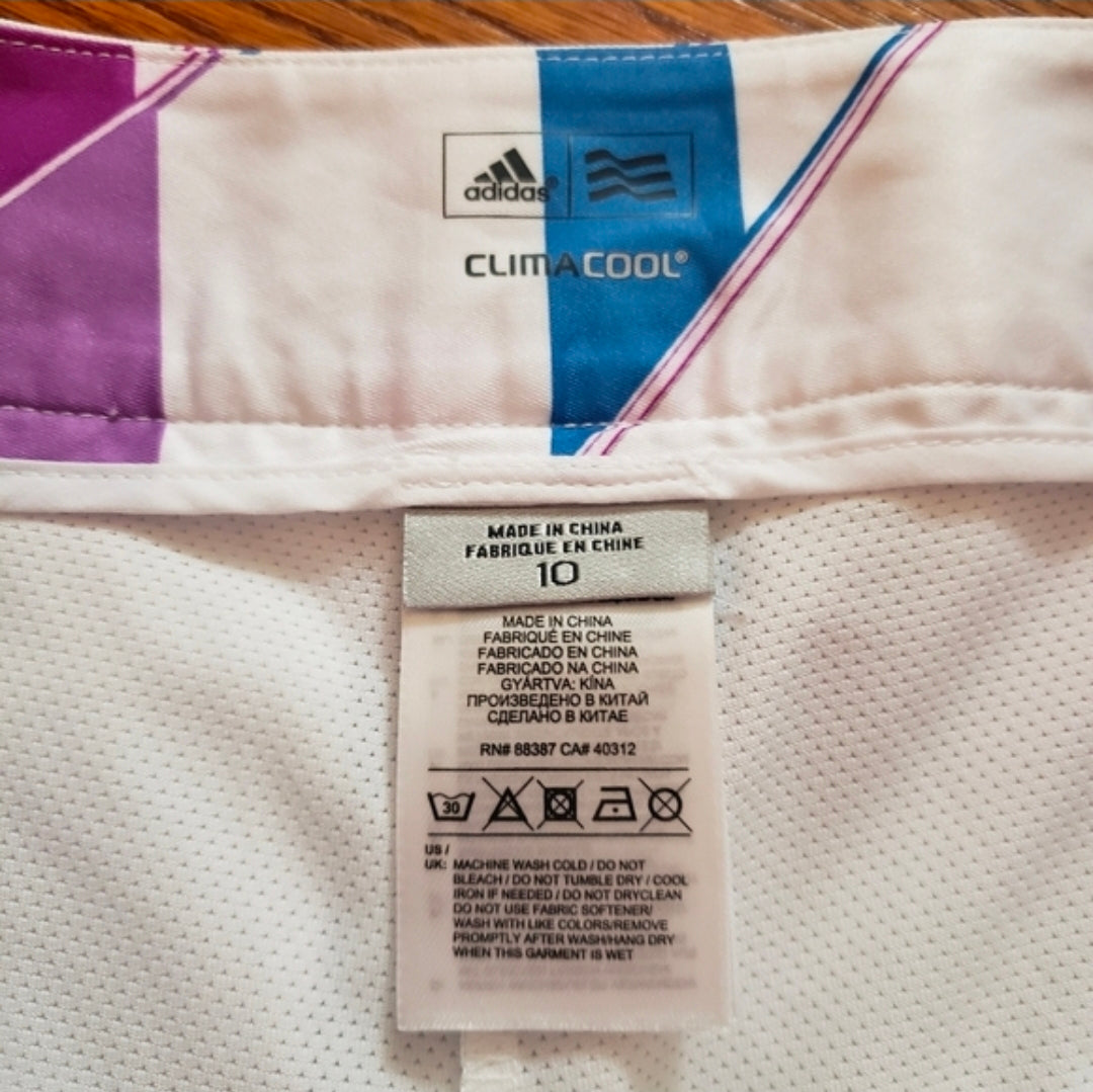 REDUCED!! #104 Adidas Climacool Sz 10 Geometric Golf Skort