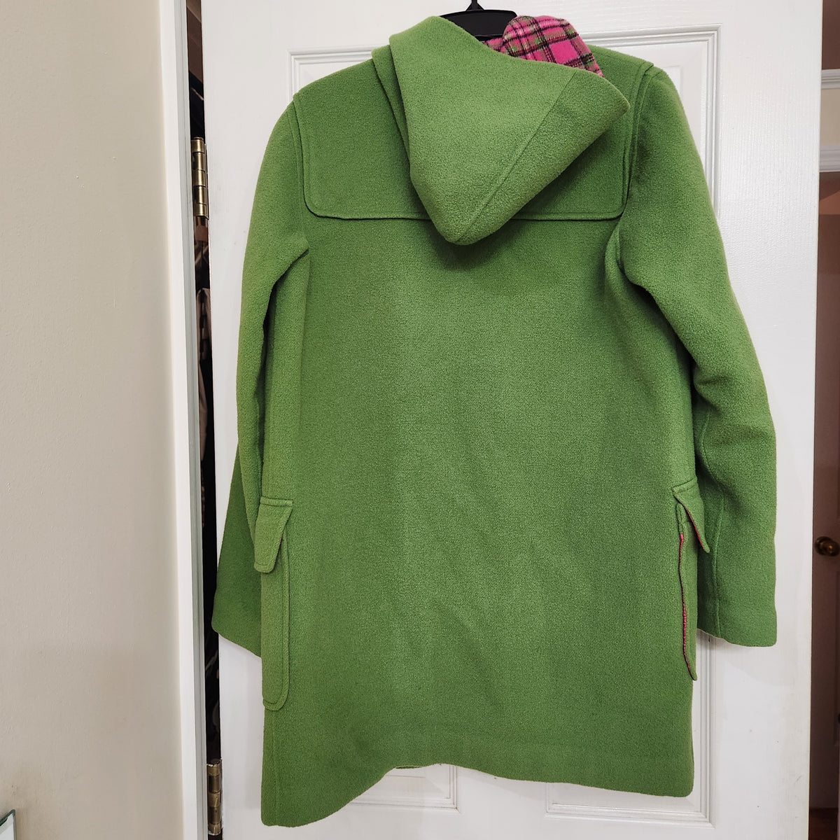 #167 Vintage Y2K Lilly Pulitzer Small Green Jacob Toggle Hooded Coat