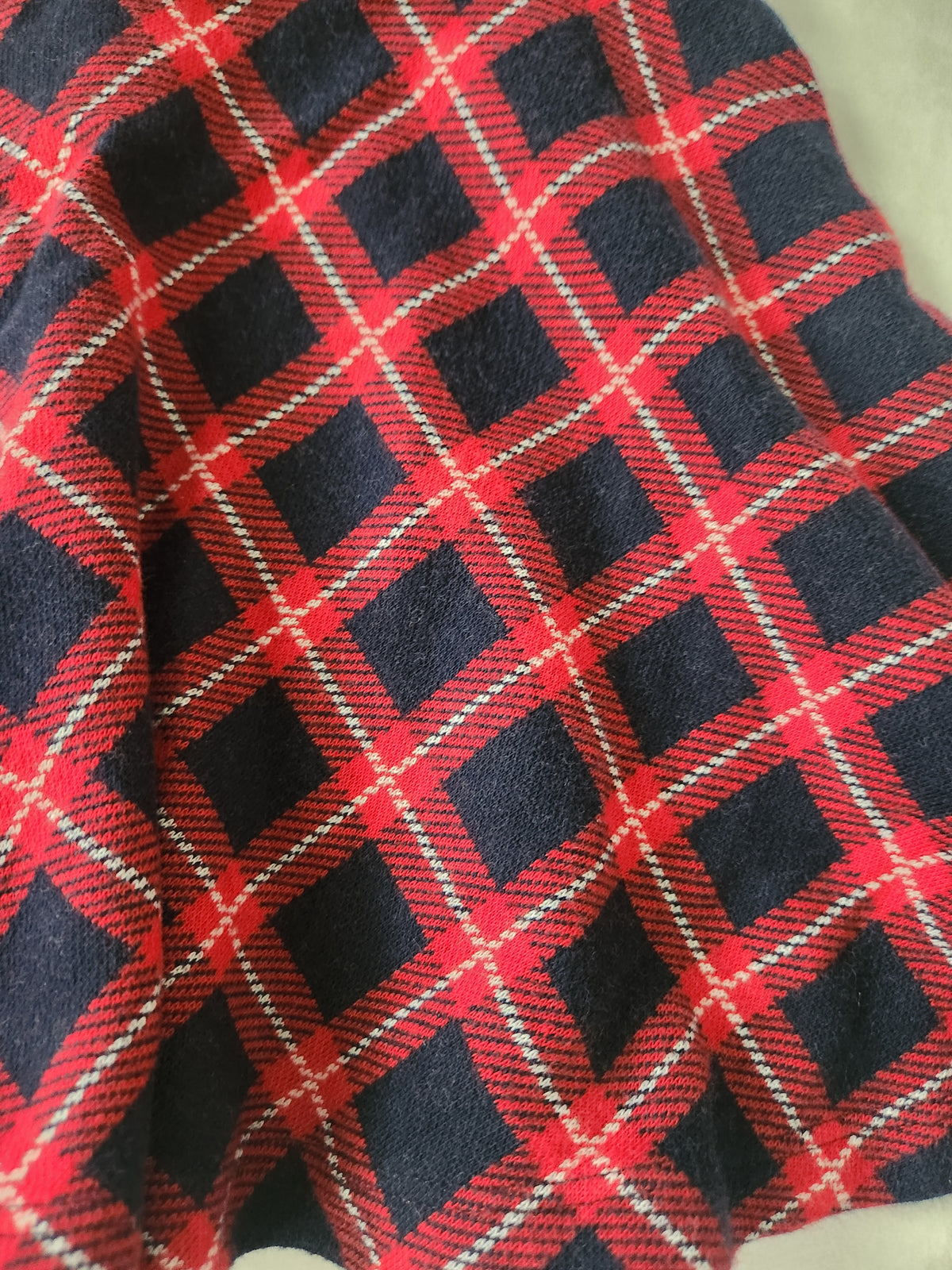 #167 Janie and Jack 18-24 Months Red Plaid Dress
