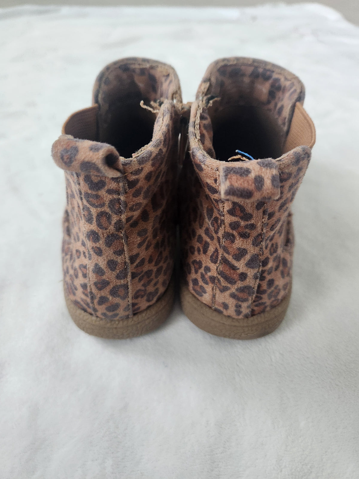 #167 Tucker + Tate Sz 12 Nova Chelsea Bootie Tan Leopard Print
