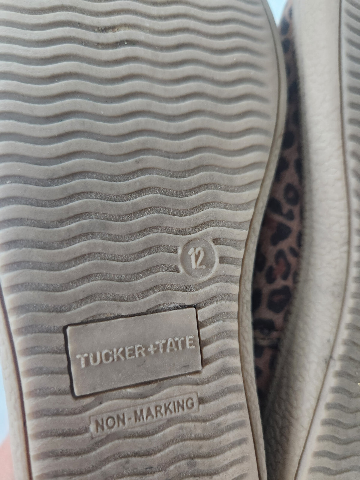 #167 Tucker + Tate Sz 12 Nova Chelsea Bootie Tan Leopard Print