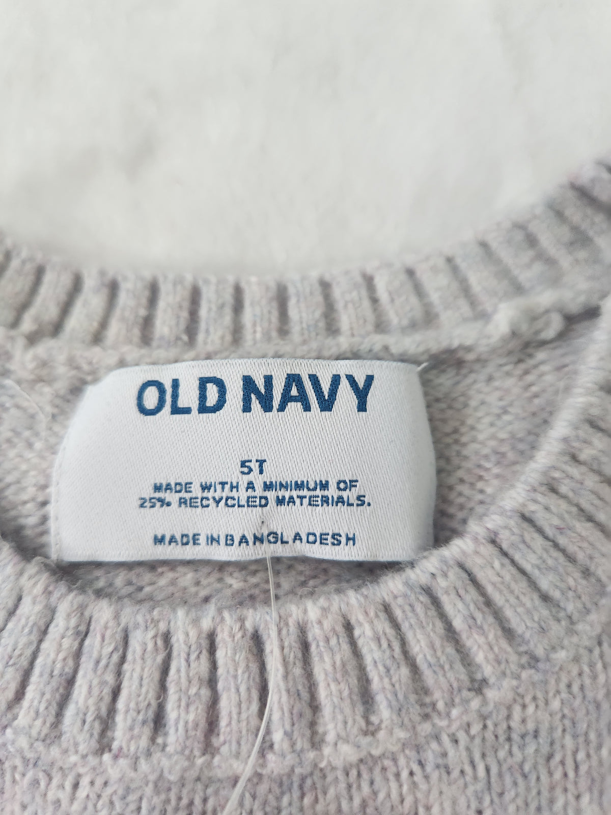 #167 NWT Old Navy 5T Puff-Sleeve Crewneck Sweater