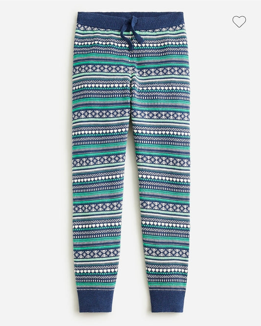 #167 Crewcuts Boys' 6/7 Fair Isle Sweater-Jogger Pant