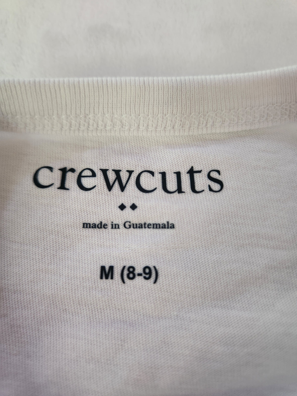 #167 Crewcuts 8/9 White Long-Sleeve Tee with Red Truck and Green Tree Christmas