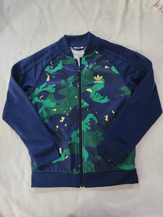 #167 Adidas 7/8 Camo Print Primegreen SST Track Jacket