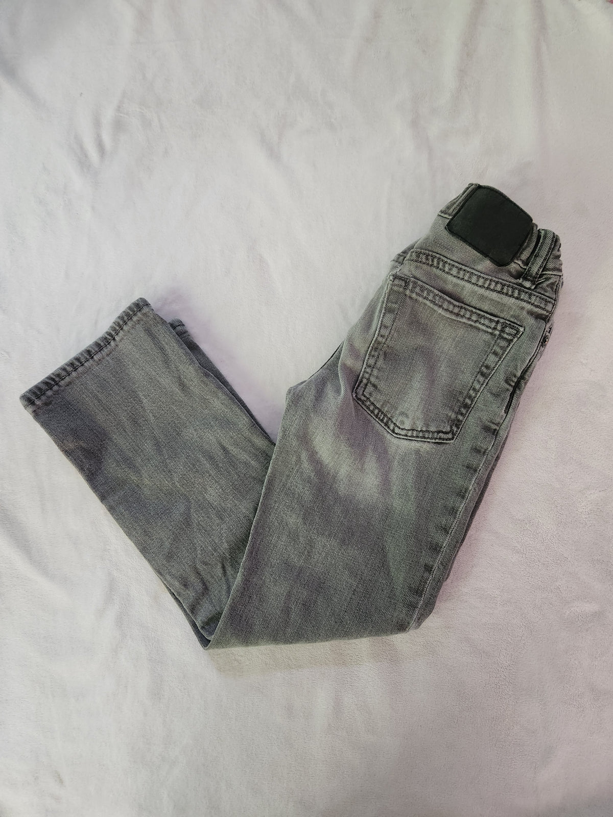 #Gap Kids' Size 6 Gray Distressed Straight-Leg Jeans