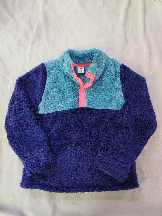 REDUCED! #167 Baby Gap 5T Multi Color Sherpa Pullover Sweatshirt