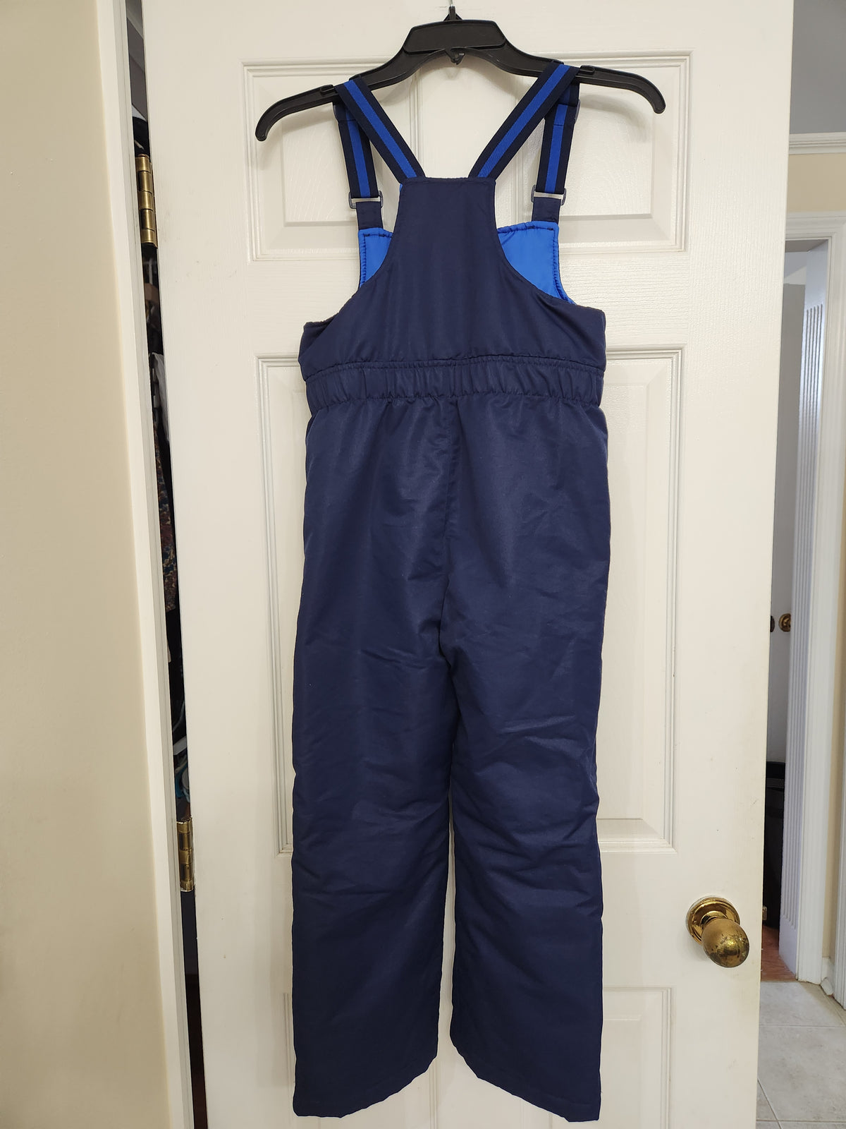 #167 SwissTech 6/7 Navy Blue Snow Bibs Overalls
