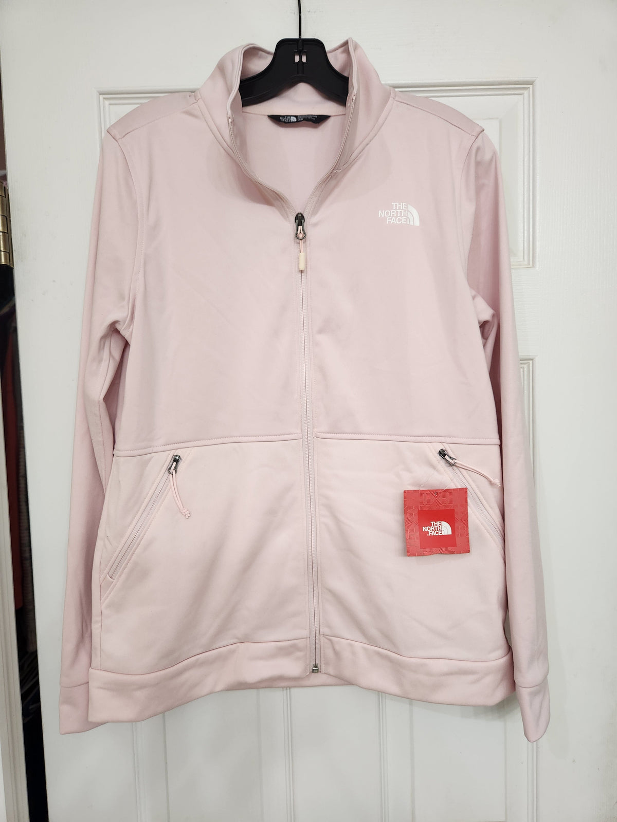#167 NWT The North Face Jacket Medium Pink 100WT Cinder Full Zip Slim Fleece Jacket