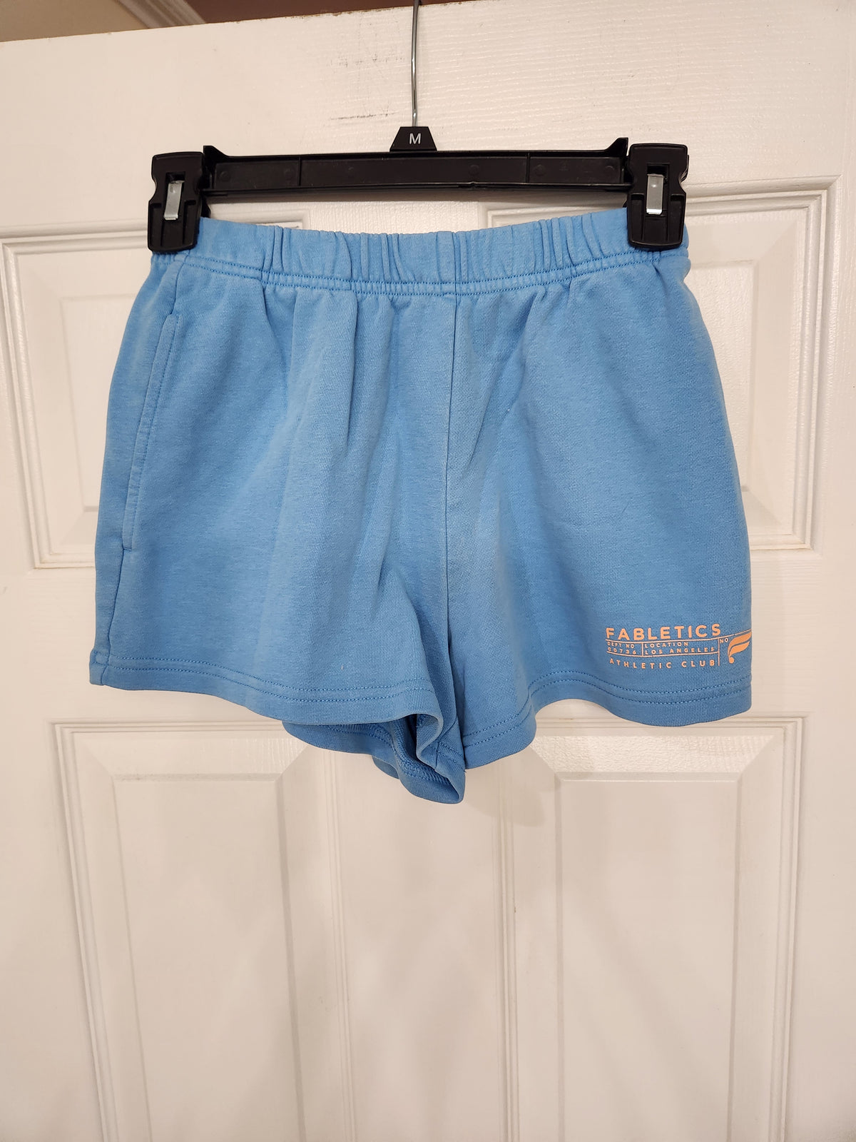 #167 Fabletics XS Bright Blue Lightweight Go-To Slim Sweatshort