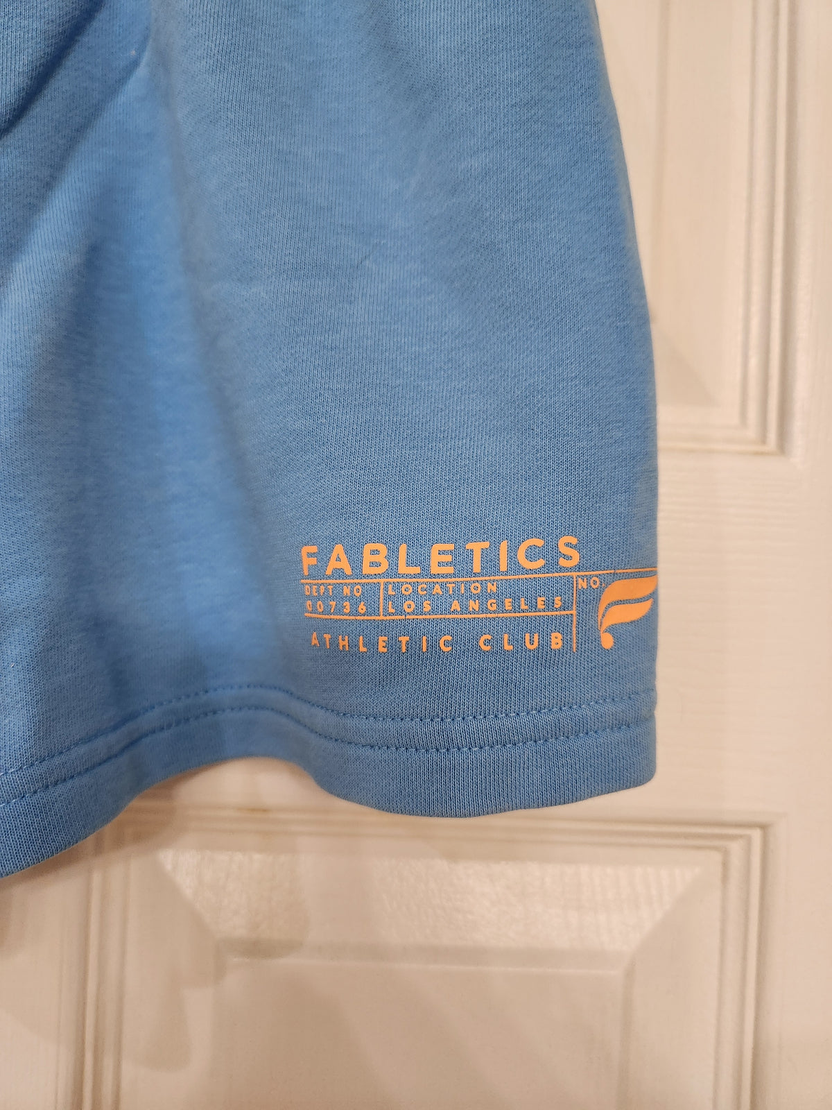 #167 Fabletics XS Bright Blue Lightweight Go-To Slim Sweatshort