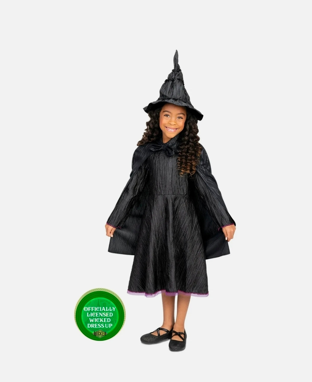 #167 NWT Universal's Wicked Size 4-6 Deluxe Elphaba Black Defying Gravity Costume / Dress-Up Set