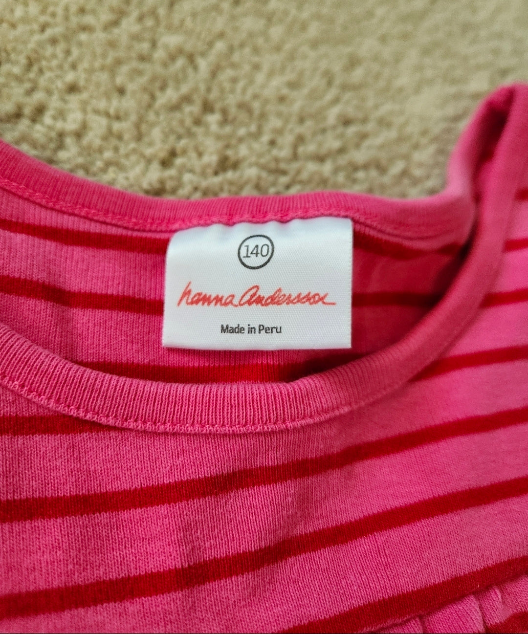 #167 Hanna Andersson Size 10 Long Sleeve Cotton Dress