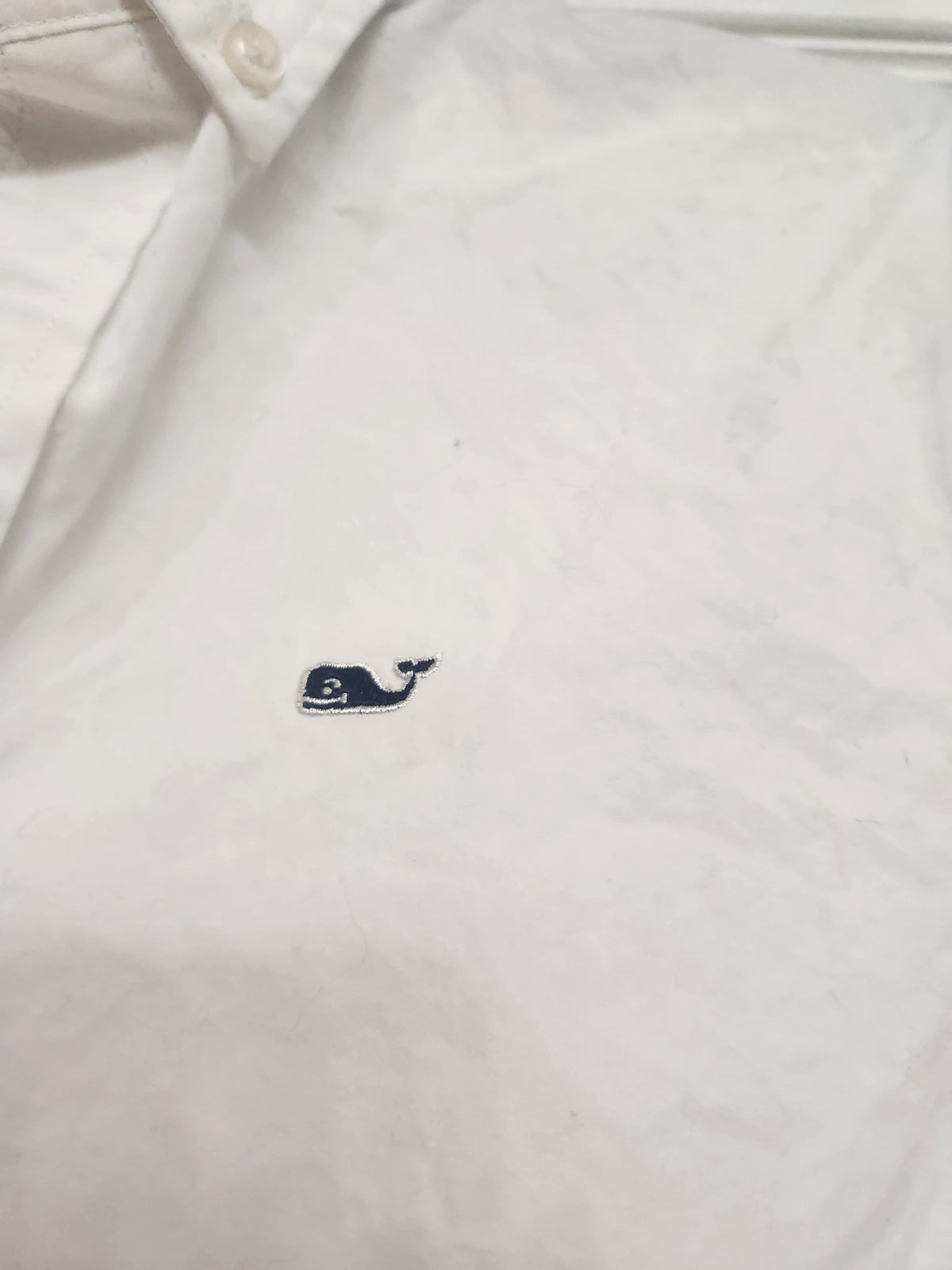 #167 Vineyard Vines Boys 12-14 White Whale Shirt Button Down