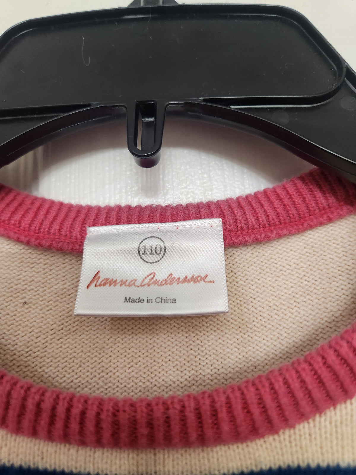 #167 Hanna Andersson Striped Cotton Sweater Dress