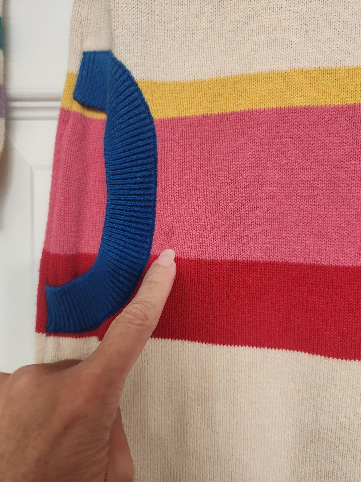#167 Hanna Andersson Striped Cotton Sweater Dress