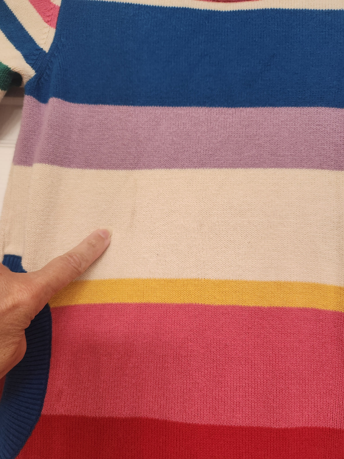 #167 Hanna Andersson Striped Cotton Sweater Dress