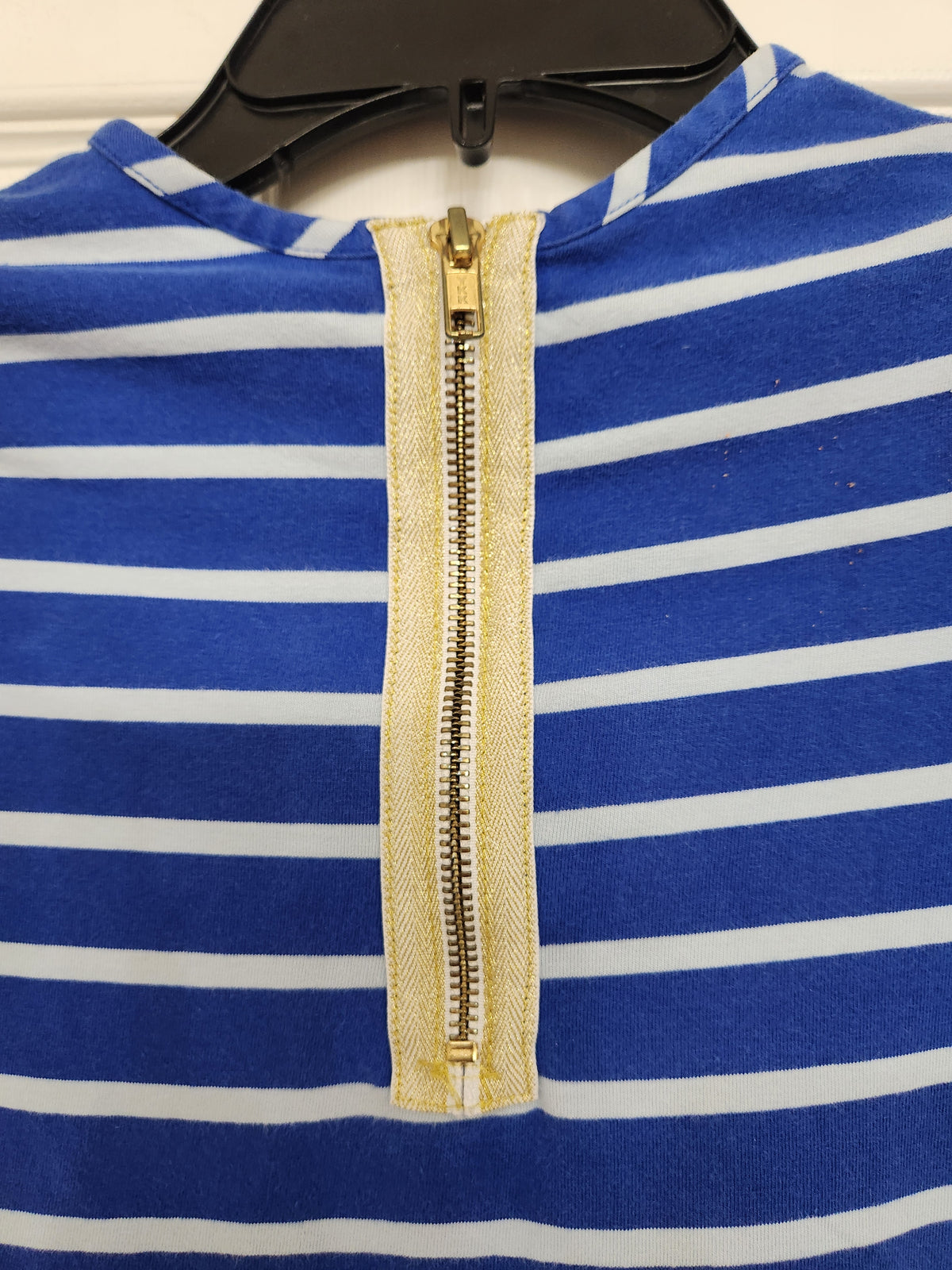 #167 Hanna Andersson GUC 5T Blue Striped Dress