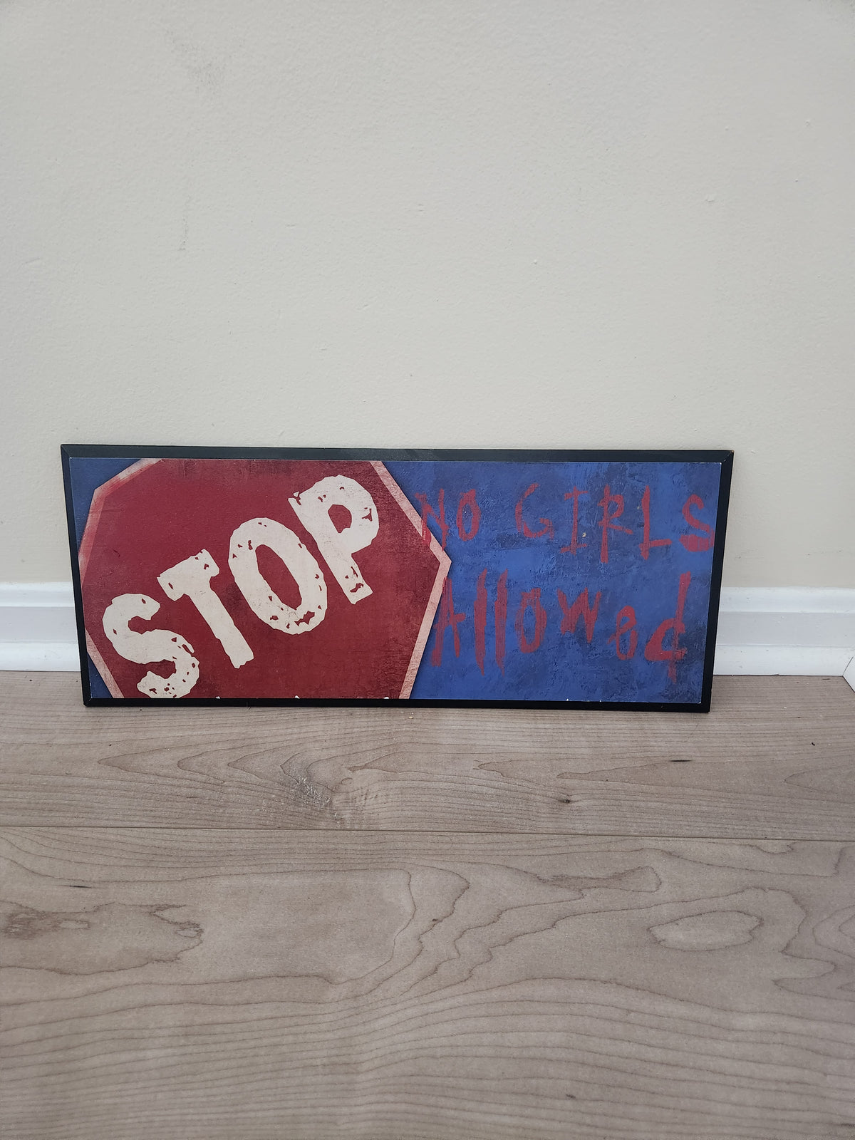 #167 No Girls Allowed Bedroom Playroom Man Cave Wall Art Decor