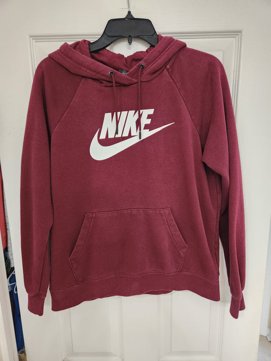#167 Nike Women's Pullover Medium Hooded Logo Sweatshirt