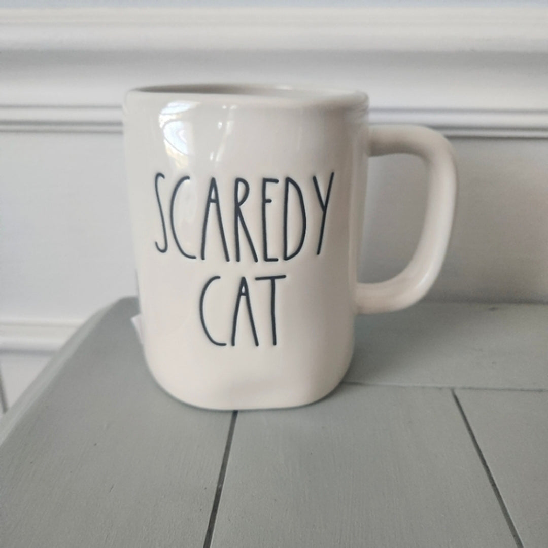 #167 NWT Rae Dunn Scaredy Cat Halloween Mug